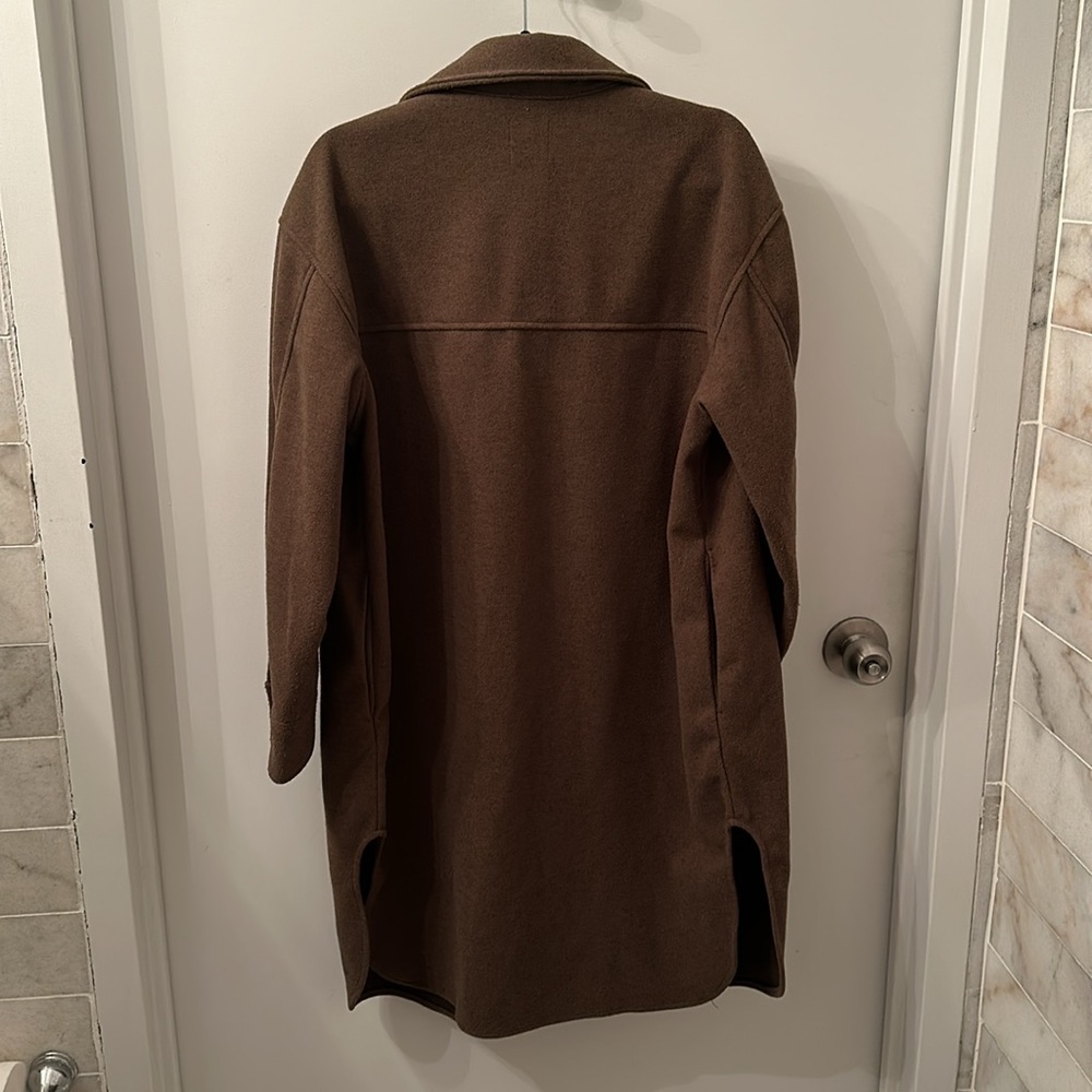 H&M Olive Long Shirt Jacket - Picture 3 of 3